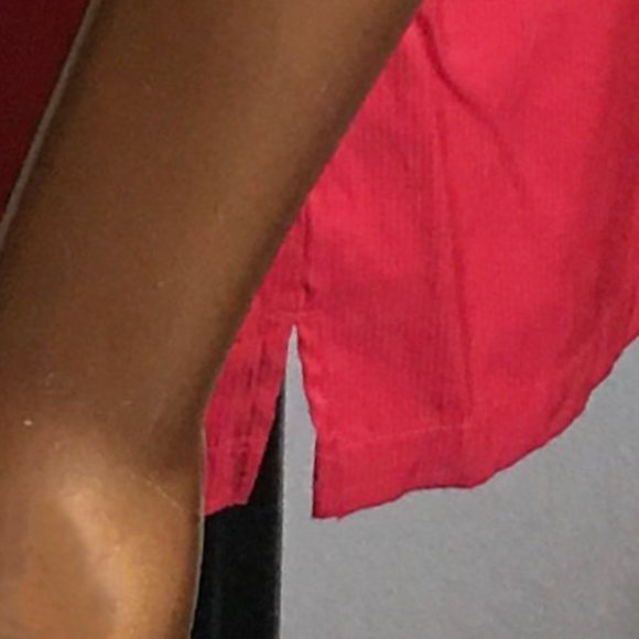 SOBRINO Red & Black Double Martini & Pineapple Panel Bowling Shirt - Picture 6 of 11